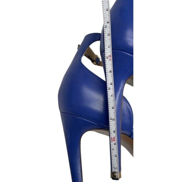 Ralph Lauren Purple Label Sonkia Two-Tone Blue Nappa Leather Stiletto Heels 8.5 - Picture 12 of 16